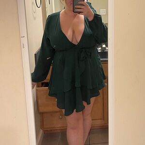 Amazon Low Cut Tie Waist Dress - size XL ONLY WORN ONCE